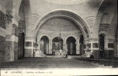 CPA Lourdes Interieur du Rosaire 
