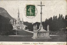 CPA Lourdes Calvaire Breton 