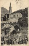 CPA Lourdes la Grotte et la Basilique 