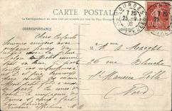 CPA Souvenir de Cinqvantenaire je veux qu'on vienne ici en procession 1858 1908 