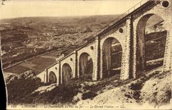 CPA Lourdes le Funiculaire du Pic du Jer le Grand Viaduc 