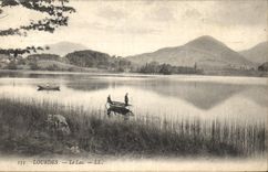 CPA Lourdes le Lac Peche Pecheur