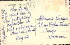 CPA Lourdes l'Apparition 