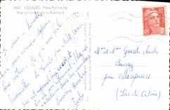 CPA Lourdes Htes Pyrenees Vue generale de la Basilique 