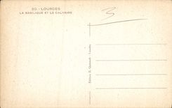 CPA Lourdes La Basilique et le Calvaire 