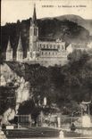 CPA Lourdes La Basilique et la Grotte 