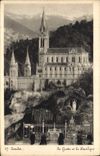 CPA Lourdes La Grotte et la Basilique 