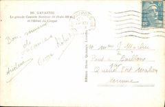 CPA Gavarnie La grande Cascade hauteur de chute et l'Hotel du Cirque 