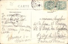 CPA Saint Aubin sur Mer Calvados La Vague Etude