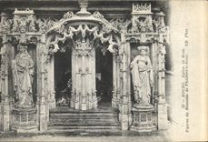 CPA Bourg Eglise de Brou Figures du Mausolee de Philibert Beau 