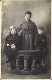 CARTE PHOTO Femme Enfants
