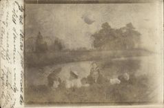 CARTE PHOTO Personnages Vimort Loiret