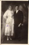 CARTE PHOTO Femme Mariage