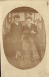 CARTE PHOTO Personnages Chien