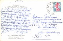 CPA Edite par le Comite national de l'enfance Avenue Franklin Roosevelt Paris Velasquez l'Infante Ma