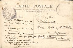 CPA Bellegarde La Porte du Rhone Passage sur le Fleuvre