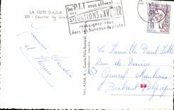 CPA La Cote d'Azur Coucher de soleil 