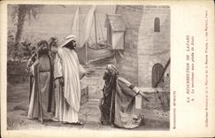 CPA La Resurrection de lazare Le servileur aux pieds de Jesus 
