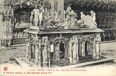 CPA Bourg Eglise de Brou Mausolee de Philibrt le Beau 