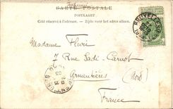 CPA Saint Honorat Ile de Lerins l'Ancien Monastere a travers les Pins 