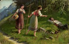 CPA Femmes dans les champs