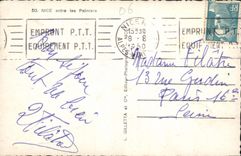 CPA Nice entre les Palmiers 