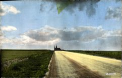 CPM Chartres Eure et Loir La Cathedrale cote sud vue de la route d'Ablis route de Peguy 