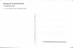 CPA Museum Mauritshuis Gravenhage A Van Ostade de Vioolspeler 