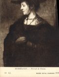 CPA Rembrandt Portrait de Femme Musee Royal D'Anvers 
