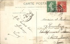 CPA Les Hautes Pyrenees Cauterets Route du Pont d'Espagne et L'Ile Sarah Bernardt 