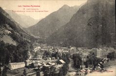 CPA Les Hautes Pyrenees Cauterets Vue generale prise du Mamelon Vert 