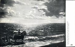 CPA Coucher de soleil