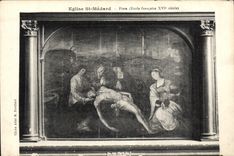 CPA Eglise St Medard Pieta