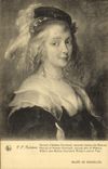 CPA P P Rubens Portrait d'Helene Fourment seconde femme de Rubens Musee de Bruxelles 