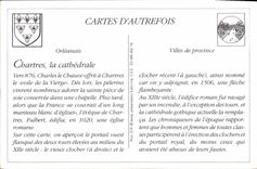 REPRO Chartres La Place Chatelet et la Cathedrale Train