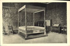 CPA Nancy Musee historique Lorrain Lit d'Antoine duc de Lorraine et de Renee de Bourbon sa femme mar