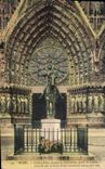 CPA Reims Jeanne D'Arc devant la Cathedrale avant la Guerre 