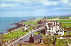 CPA View from parish church tower dunbar 