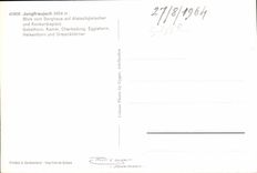 CPA Jungfraujoch Blick vom Berghaus auf Aletschgletscher und Konkordiaplatz Gabelhorn Kamm Cherbadun