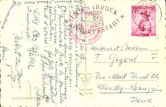 CPA Innsbruck hungerburg mit Nordkette 