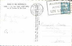 CPA Paris et ses Merveilles La tour Eiffel vue de l'avenue de New York 