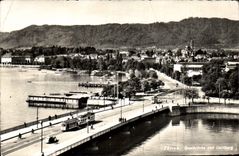 CPA Zurich Quaibrucke Tramway