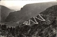 CPA Col de Braus Les Lacets du Col 