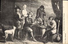 CPA Tapisserie ancienne David Teniers 