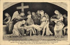 CPA Musee de Sculpture Comparee L'Ensevenlissement du Christ 