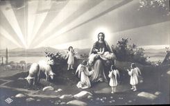 CPA Vierge Anges