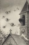 CPA Joyeuses Paques Anges