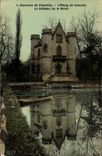 CPA Environs de Chantilly L'Etang de Comelle Le Chateau de la Reine (carte toilée)