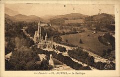 CPA Lourdes La Basilique 