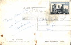 CPA Lourdes La Basilique et le du Jer 